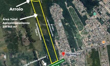 Terreno à venda na Avenida Principal da Ponta Grossa, 1289, Ponta Grossa, Porto Alegre, 230000 m2 por R$ 7.000.000