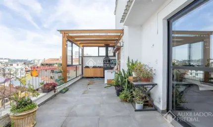 Cobertura com 3 quartos à venda na rua doutor salvador franca, 1070, jardim botânico, porto alegre, 132 m2 por r$ 550.000