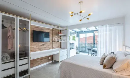 Apartamento com 1 quarto à venda na rua vinte e quatro de outubro, 1585, auxiliadora, porto alegre, 55 m2 por r$ 790.000