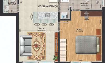 Apartamento com 1 quarto à venda na Rua Fernando Cortez, 553, Cristo Redentor, Porto Alegre, 41 m2 por R$ 389.000