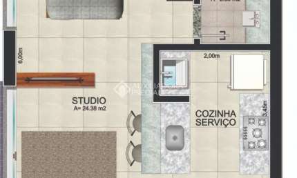Apartamento com 1 quarto à venda na Rua Fernando Cortez, 553, Cristo Redentor, Porto Alegre, 32 m2 por R$ 299.000