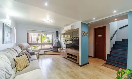 Casa em condomínio fechado com 4 quartos à venda na rua doutor pereira neto, 2057, tristeza, porto alegre, 179 m2 por r$ 995.000