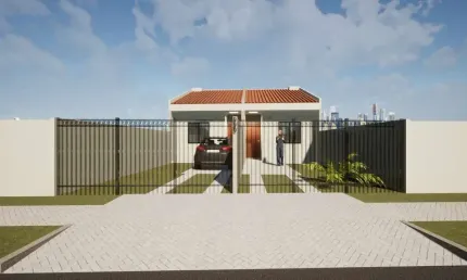 Casa com 2 quartos à venda na Rua Evelázio Augusto Bley, 990, Tatuquara, Curitiba, 42 m2 por R$ 230.000