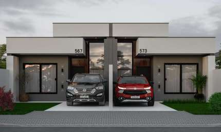 Casa com 3 quartos à venda na Rua Aloízio Lins, 1211, Cachoeira, Araucária, 108 m2 por R$ 800.000