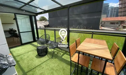 Apartamento com 1 quarto para alugar na Rua Américo Brasiliense, Chácara Santo Antônio, São Paulo
