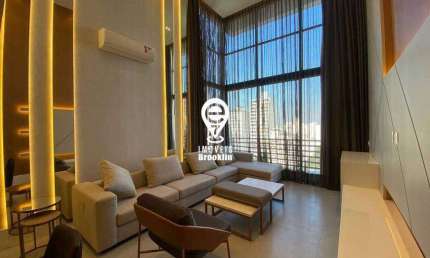 Luxuoso Loft Duplex Mobiliado com 110m 2 suite 3 banheiros 2 vagas 600m do metro consolação