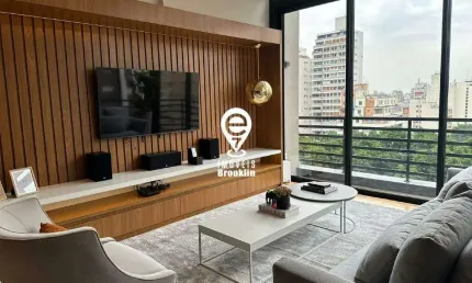 Luxuoso loft duplex mobiliado com 110m 1 suite 2 banheiros 2 vagas 600m do metro consolação