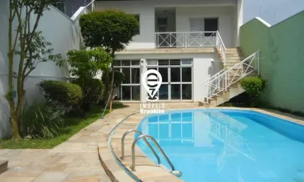 EXCELENTE CASA À VENDA NO BROOKLIN 450m² - 3 DORMITÓRIOS - PISCINA - 4 VAGAS