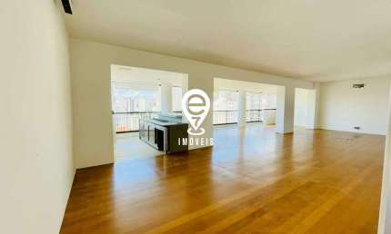 Apartamento para alugar com varanda gourmet, 4 vagas à 450 metros do metro / SP