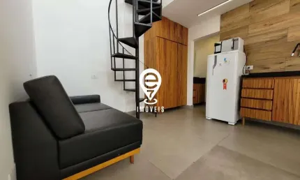 Studio duplex de 55m² para alugar com varanda e rooftop - mirandópolis / sp