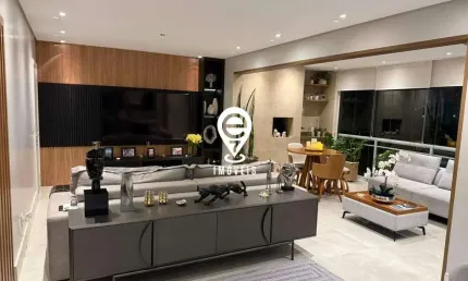 Apartamento de alto padrão com 133m², varanda gourmet - vila santo estéfano / sp