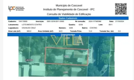 Casa à venda na Rua Osvaldo Cruz, 3, Centro, Cascavel