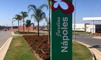 Terreno em condomínio fechado à venda na Poacema, Jardins Nápoles, Senador Canedo por R$ 340.000