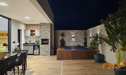 Casa em condomínio fechado com 3 quartos à venda na rua petúnia qd -05 lt-03, 3, jardins nápoles, senador canedo por r$ 1.890.000