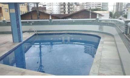 Apartamento 02 dormitorios com uma suite ,Com Piscina,Vila Caiçara Praia Grande -SP