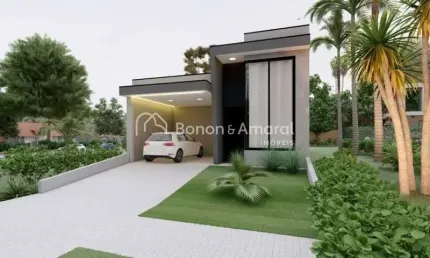 Casa térrea nova à venda no Condomínio Terras da Estância, Vila Monte Alegre, Paulínia.