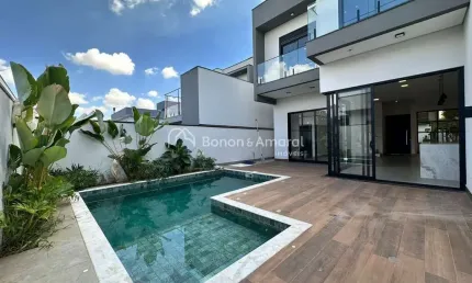 Sobrado Moderno à Venda no Condomínio Residencial Club Portinari em Paulínia