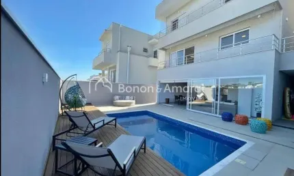 Casa Moderna com 3 Suítes, Espaço Gourmet e Piscina no Portal do Jequitibá - Valinhos
