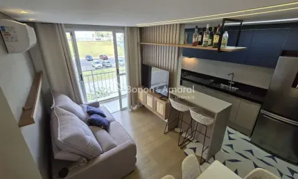 Apartamento mobiliado para Venda 02 quartos, no Arbo Condomínio Parque, no bairro Jardim das cerejeiras em Campinas SP