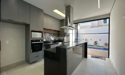 Casa térrea com 3 suítes à venda no condomínio Lírios em Paulínia, SP