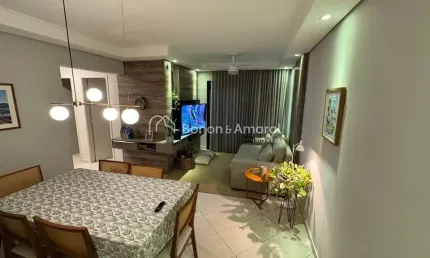 Apartamento a venda 3 quartos, suíte, sacada, andar alto,2 vagas cobertas Bairro Mansões Santo Antônio Campinas.
