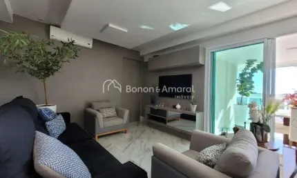 Apartamento moderno com varanda gourmet no mansões santo antônio - campinas