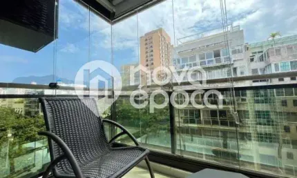 Flat com 1 quarto à venda na Avenida General San Martin, Leblon, Rio de Janeiro