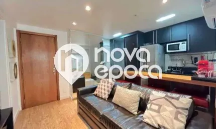 Flat com 1 quarto à venda na Avenida General San Martin, Leblon, Rio de Janeiro