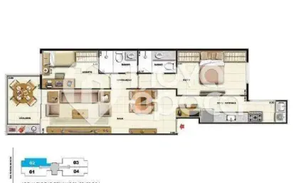 Praça da Bandeira | Apartamento 2 quartos, sendo 1 suite