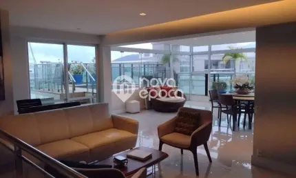 Barra da tijuca | cobertura 3 quartos, sendo 3 suites