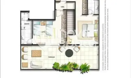 Recreio dos Bandeirantes | Cobertura 2 quartos, sendo 1 suite