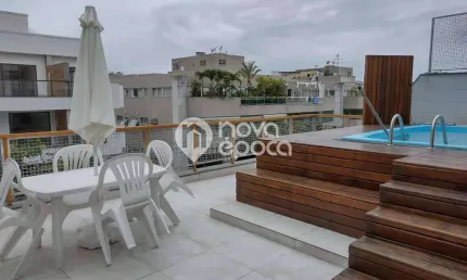 Recreio dos bandeirantes | cobertura 3 quartos, sendo 2 suites