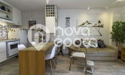 Flat com 1 quarto à venda na Avenida General San Martin, Leblon, Rio de Janeiro