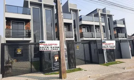 SOBRADOS A VENDA NO UBERABA, CURITIBA, COM TERRAÇO DESCOBERTO, próximo aos Bancos da Salgado Filho, 3 dormitórios