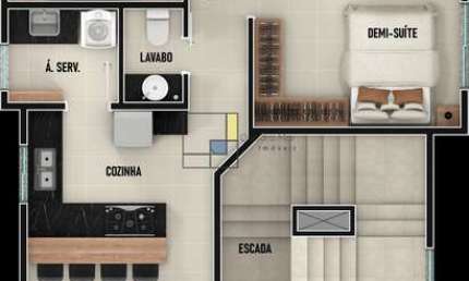 APARTAMENTO 3 DORM, 1 SUÍTE A 200M DO MAR NO GRAVATÁ, NAVEGANTES/SC.
