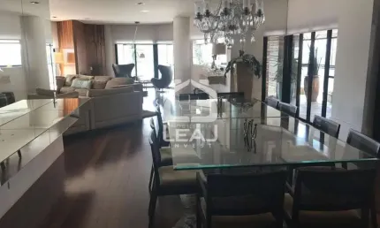 Apartamento para Locação Mobiliado no Panamby, 430 m²,  com 4 Suítes, 4 Vagas, Varanda com Piscina