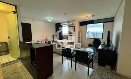 Flat mobiliado para locação, Itaim Bibi, 1 Suíte, 2 Vagas, R$ 10.185,00 (Pacote) - São Paulo, SP