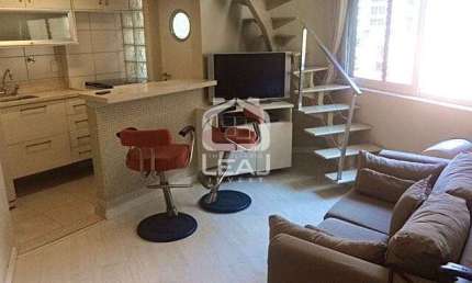 Apartamento mobiliado à venda possui 45m2 com 1 dormitório no valor de R$ 795.000,00 - Vila Nova Co
