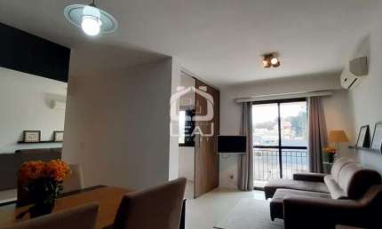 Apartamento mobiliado para locação, 72m², Alto da Boa Vista, 3 dormitórios (1 suíte), 2 vagas - R$