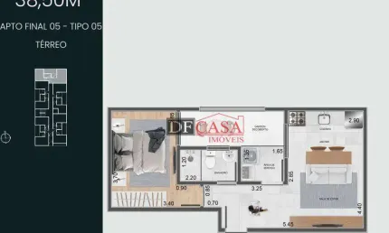 Apartamento com 1 quarto à venda na Rua Maestro José Tescari, 51, Vila Granada, São Paulo