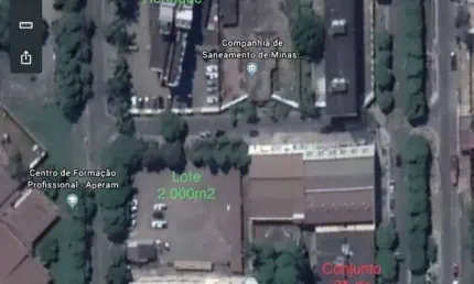 Lote de area total aprox. 2000 m2 no centro de acesita - timóteo - cod 913