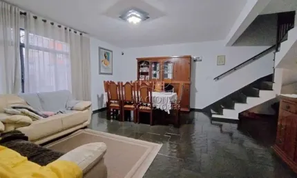Sobrado com 4 dormitórios à venda, 189 m² por R$ 1.350.000 - Jardim - Santo André/SP
