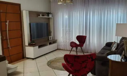 Sobrado semi mobiliado com 3 dormitórios à venda, 150 m² por R$ 890.000 - Vila Alzira - Santo André/SP