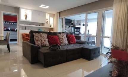 Apartamento com 3 dormitórios para alugar, 150 m² por R$ 11.633,34/mês - Vila Gilda - Santo André/SP