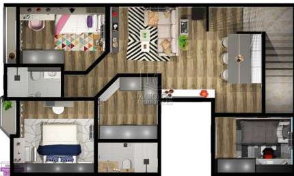 Apartamento com 3 dormitórios à venda, 78 m² por R$ 530.000,00 - Parque das Nações - Santo André/SP