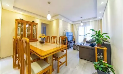 Apartamento com 3 dormitórios à venda, 67 m²- vila camilópolis - santo andré/sp