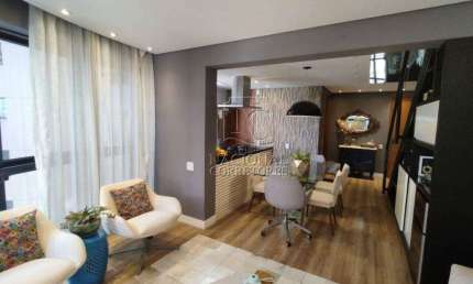Apartamento Duplex com 1 dormitório à venda, 98 m² por R$ 999.000,00 - Jardim - Santo André/SP