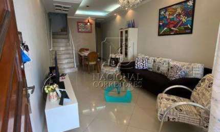 Sobrado com 3 dormitórios, 100 m² - venda por R$ 480.000,00 - Jardim Santo Antônio - Santo André/SP