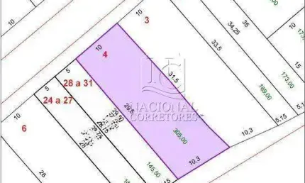 Terreno à venda, 305 m² por R$ 499.000,00 - Jardim das Maravilhas - Santo André/SP