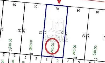 Terreno à venda, 240 m² por r$ 340.000,00 - jardim santo andré - santo andré/sp